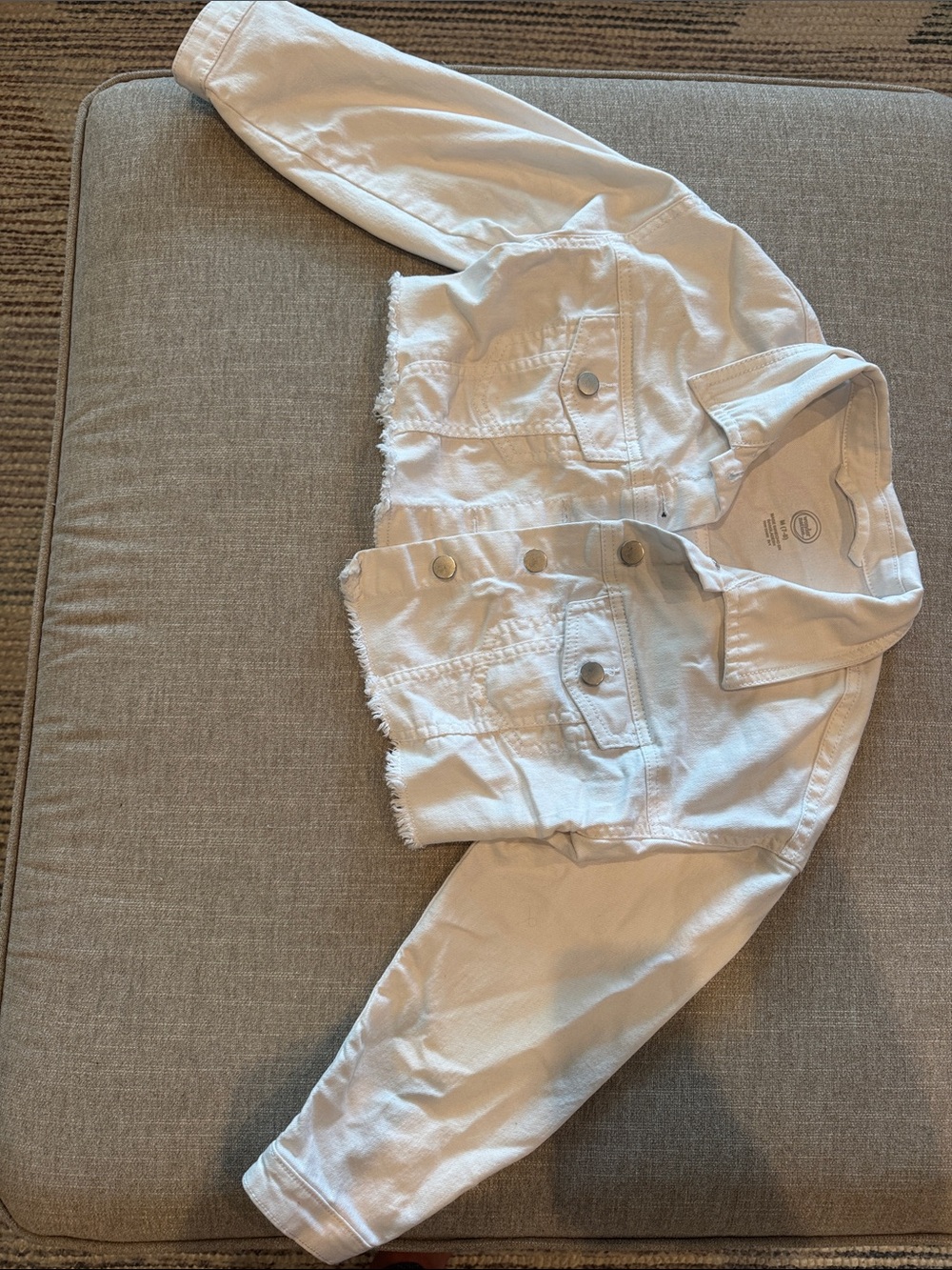 wonder nation White Girls Denim Jean Jacket